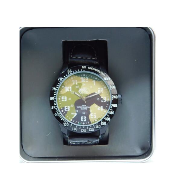 Bass Pro Shops Tachymeter Military Dial Quartz Analog Men's Watch - Picture 2 of 5